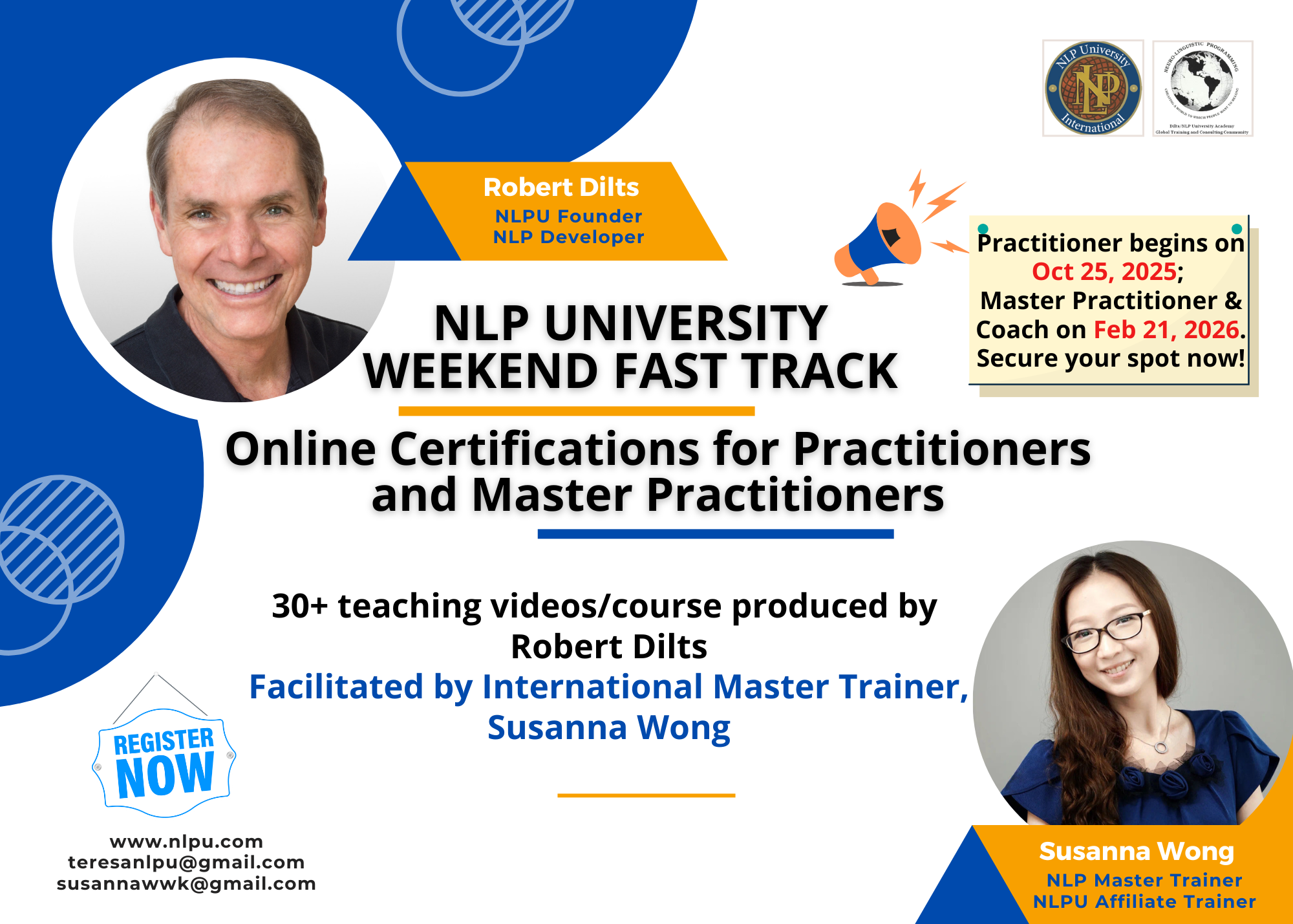 NLP University Logo Photo of NLP Logo